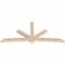 Ekena Millwork Alberta Smooth Timber Gable Bracket, Douglas Fir, 108"W x 49"H x 3 1/2"D x 5 1/2"F, 11/12 Pitch GBW108X49X0406ALB00SDF - alternate 2